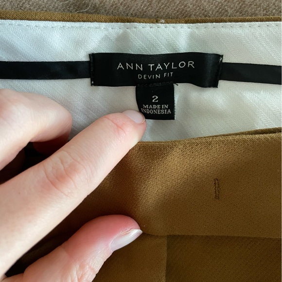 Ann Taylor Tan Trousers - Picture 3 of 6